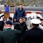 Κατά την άφιξη του Εμανουέλ Μακρόν στη Γροιλανδία