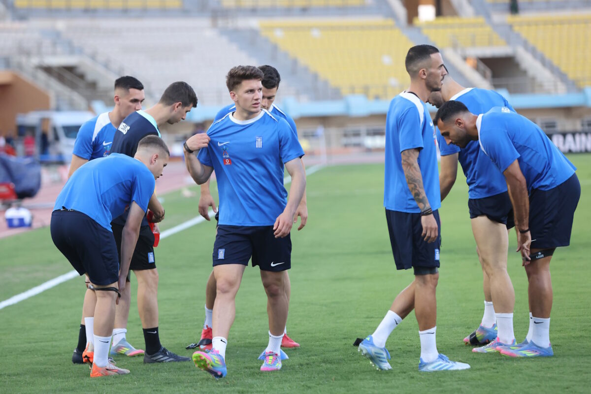 Εικόνα από την προπόνηση της Εθνικής στο Παγκρήτιο  (ΦΩΤΟ ΣΤΕΦΑΝΟΣ ΡΑΠΑΝΗΣ