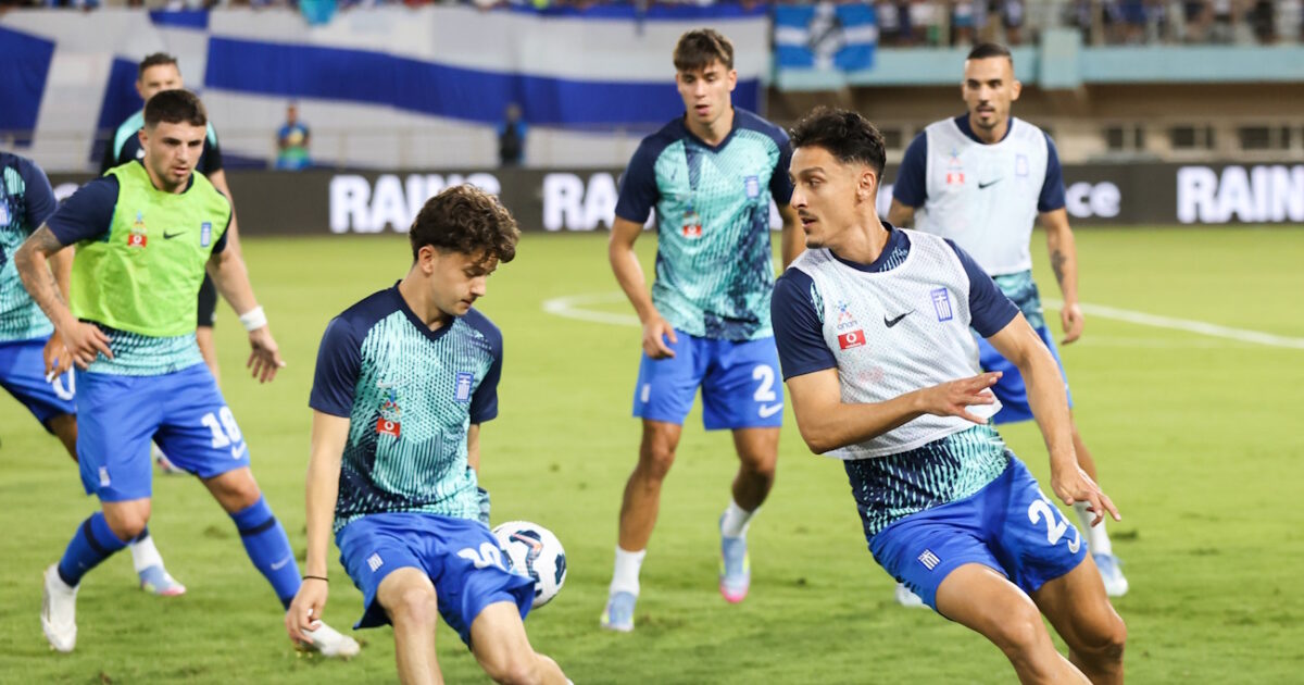 Greece – Slovakia live the friendly of national football in Pancreas