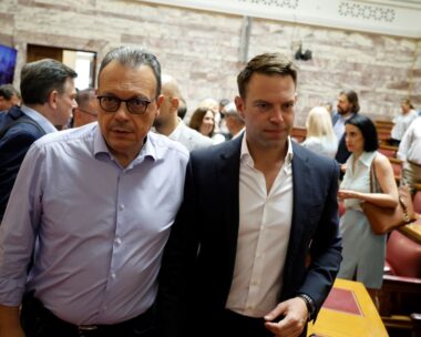 Ο Σωκράτης Φάμελλος και ο Στέφανος Κασσελάκης