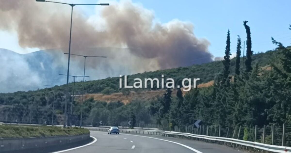 Μεγάλη Φωτιά στο Αχλάδι Φθιώτιδας – Mήνυμα από το 112