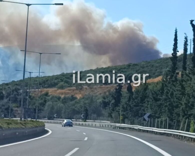 Μεγάλη Φωτιά στο Αχλάδι Φθιώτιδας – Mήνυμα από το 112