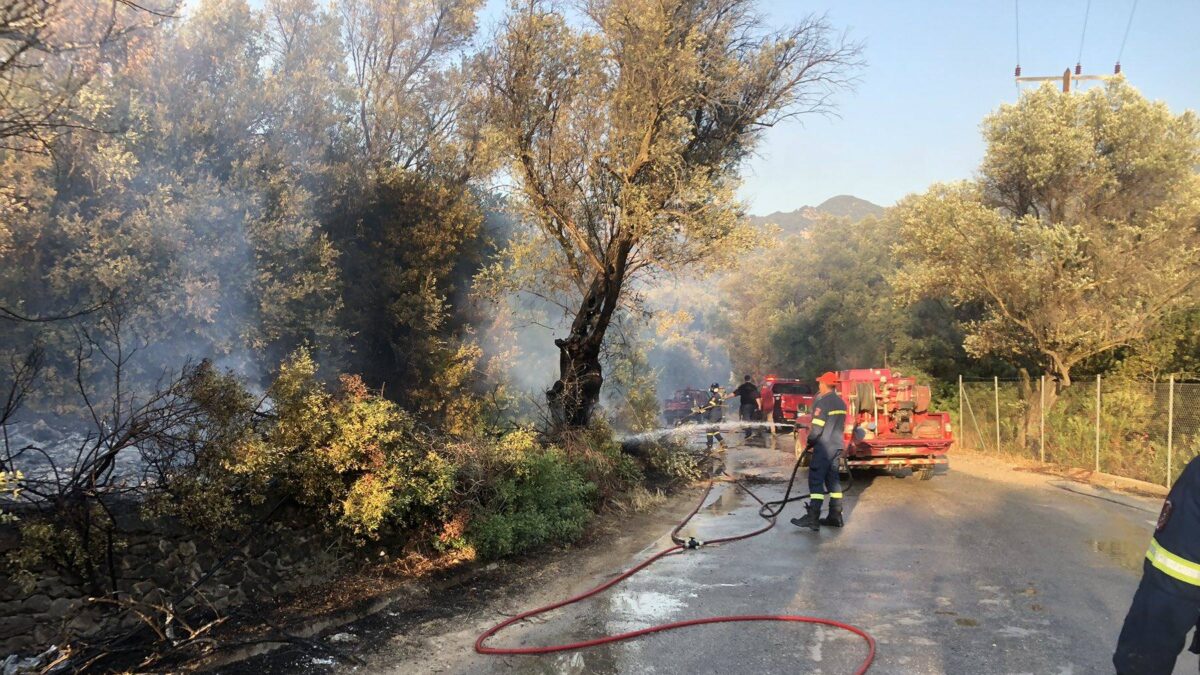 Φωτιά στο Πυργί στην Λέσβο