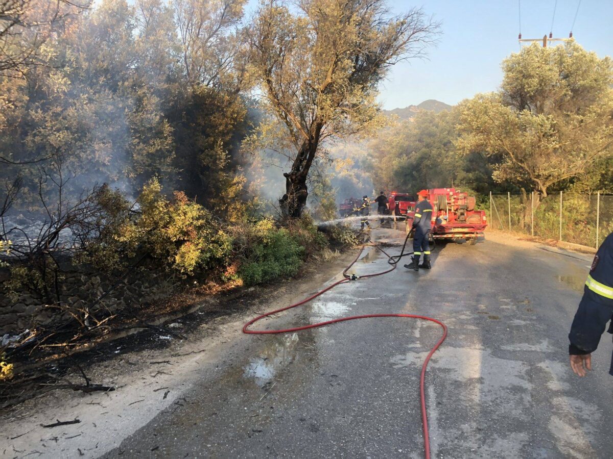 Φωτιά στο Πυργί στην Λέσβο