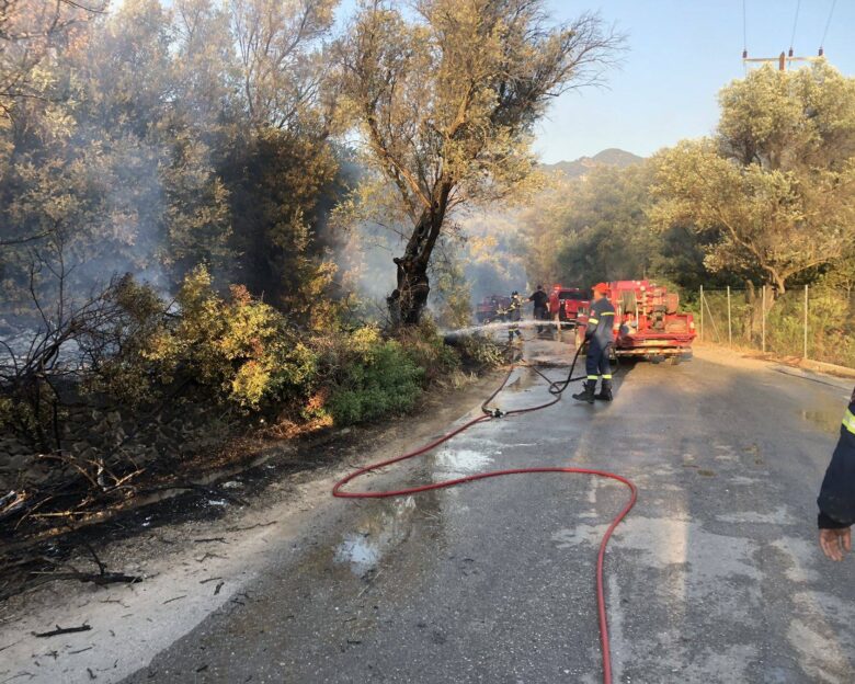 Φωτιά στη Λέσβο στην περιοχή Πυργί – Ήχησε το 112
