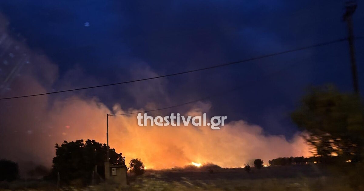 Fire in Lagadas: Residents in Thessaloniki have to close doors and windows