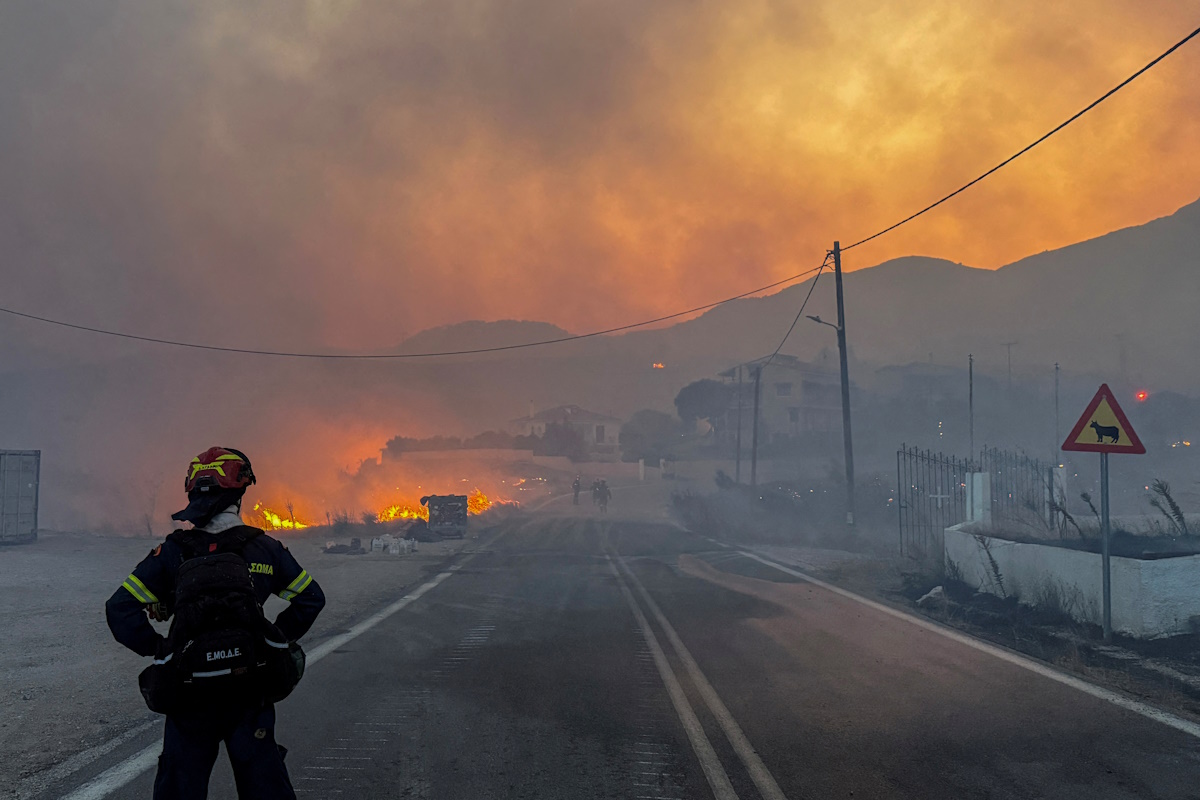 Φωτιά στη Χίο
