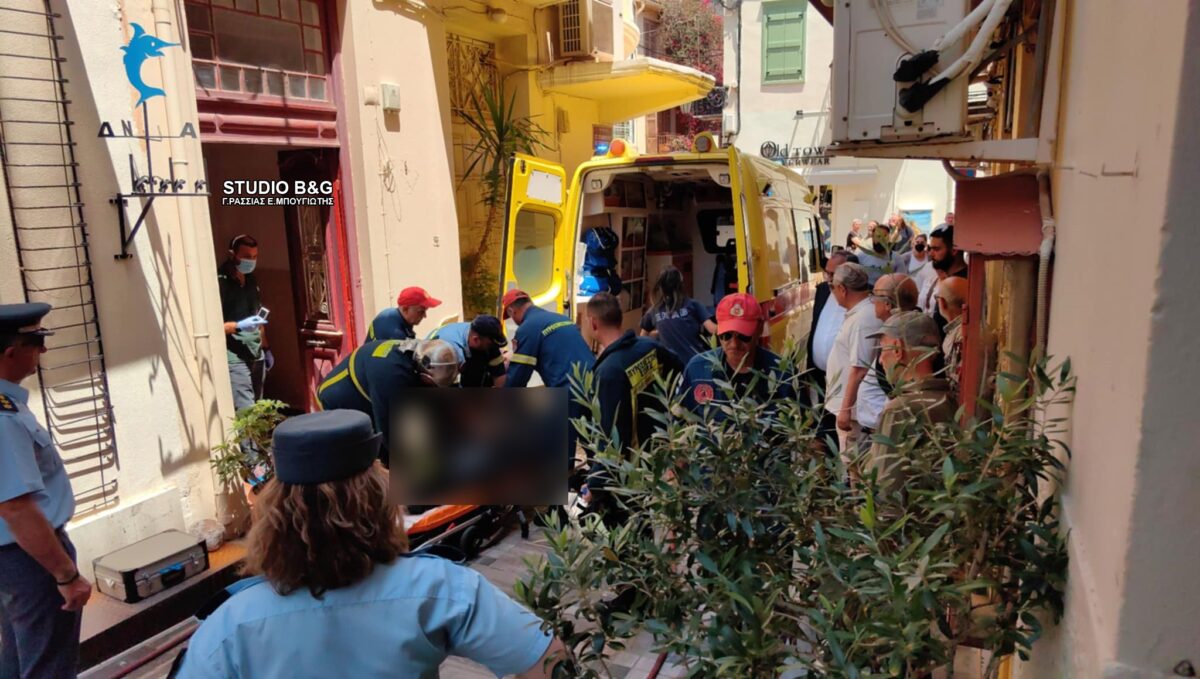 Dead woman from fire to house in Nafplio