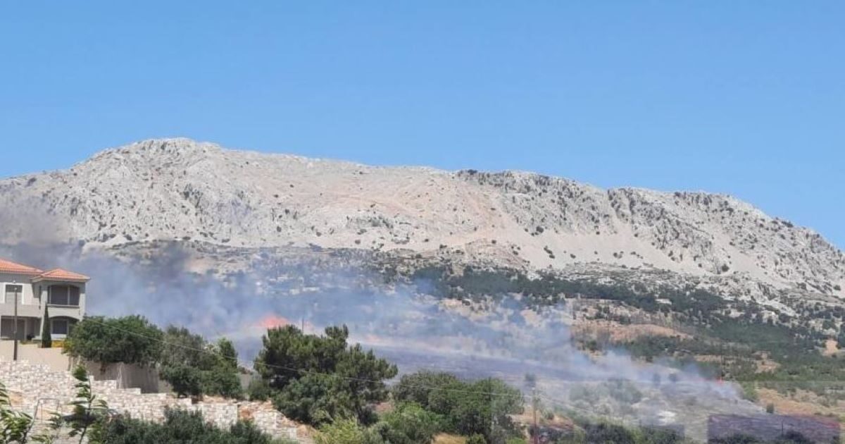 Fire in Chios – Message from 112 “Remove to the city center”