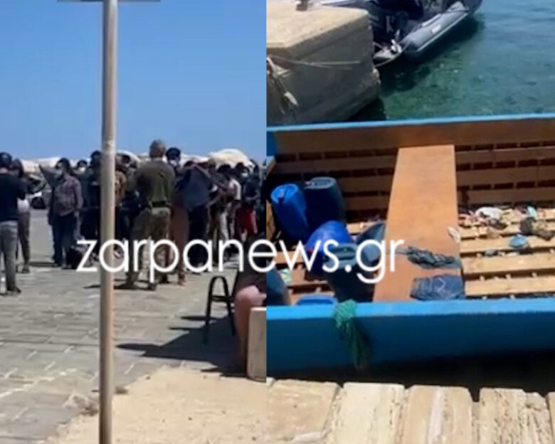 Με μία ξύλινη βάρκα έφτασαν 50 Αφρικανοί μετανάστες στη Γαύδο