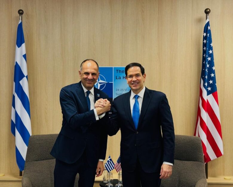 Ο Γιώργος Γεραπετρίτης συναντήθηκε με τον Μάρκο Ρούμπιο στη Χάγη – «Η Ελλάδα παράγοντας σταθερότητας στην Ανατολική Μεσόγειο»