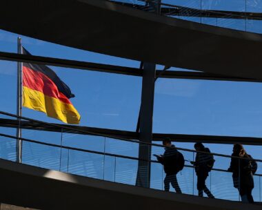 Η σημαία της Γερμανίας στη Bundestag