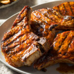 Homemade Barbecue Pork Chops Ready to Eat