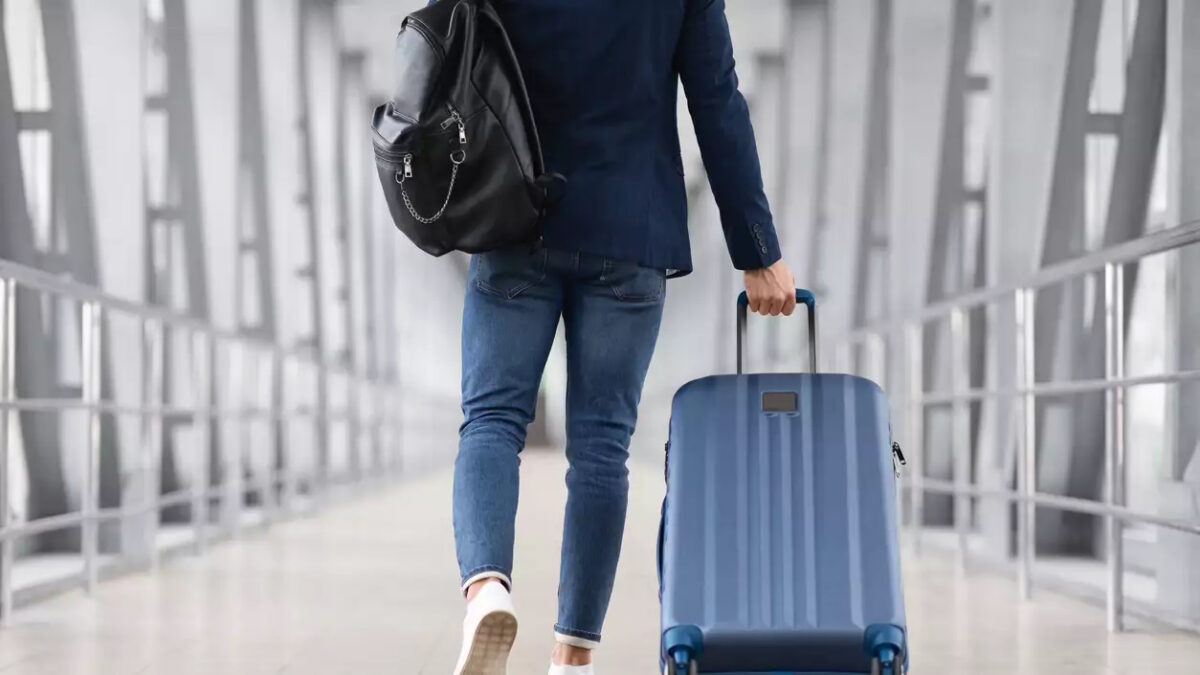 person with luggage