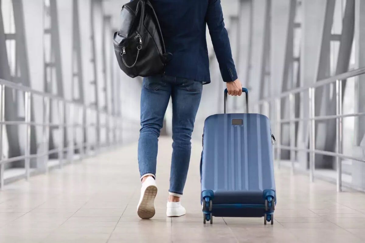 person with luggage