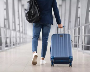 person with luggage