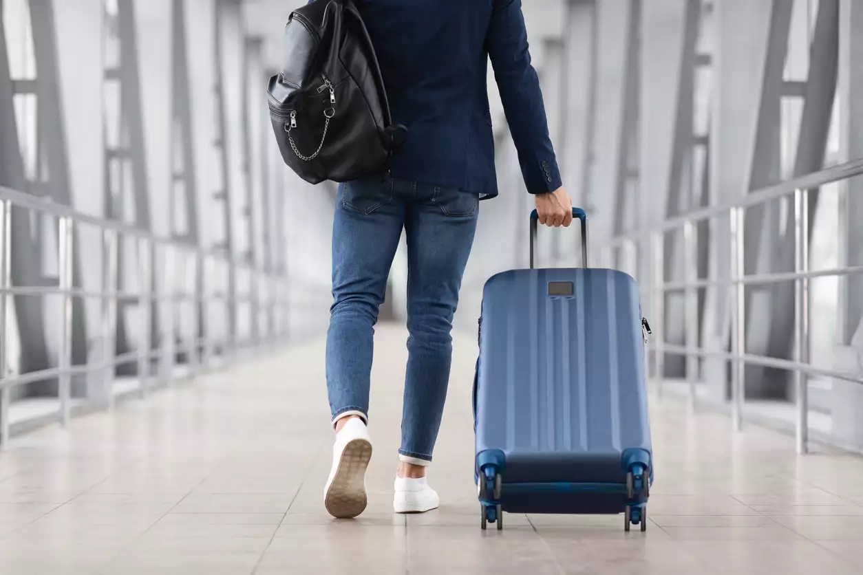 person with luggage