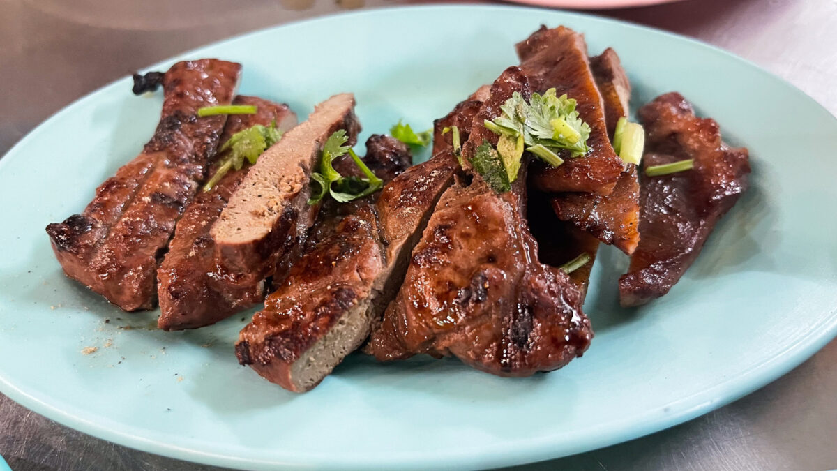 Grilled Liver, Delicious Street Food of Thailand
