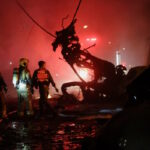 Συντρίμμια από πύραυλο του Ιράν στη Χάιφα REUTERS