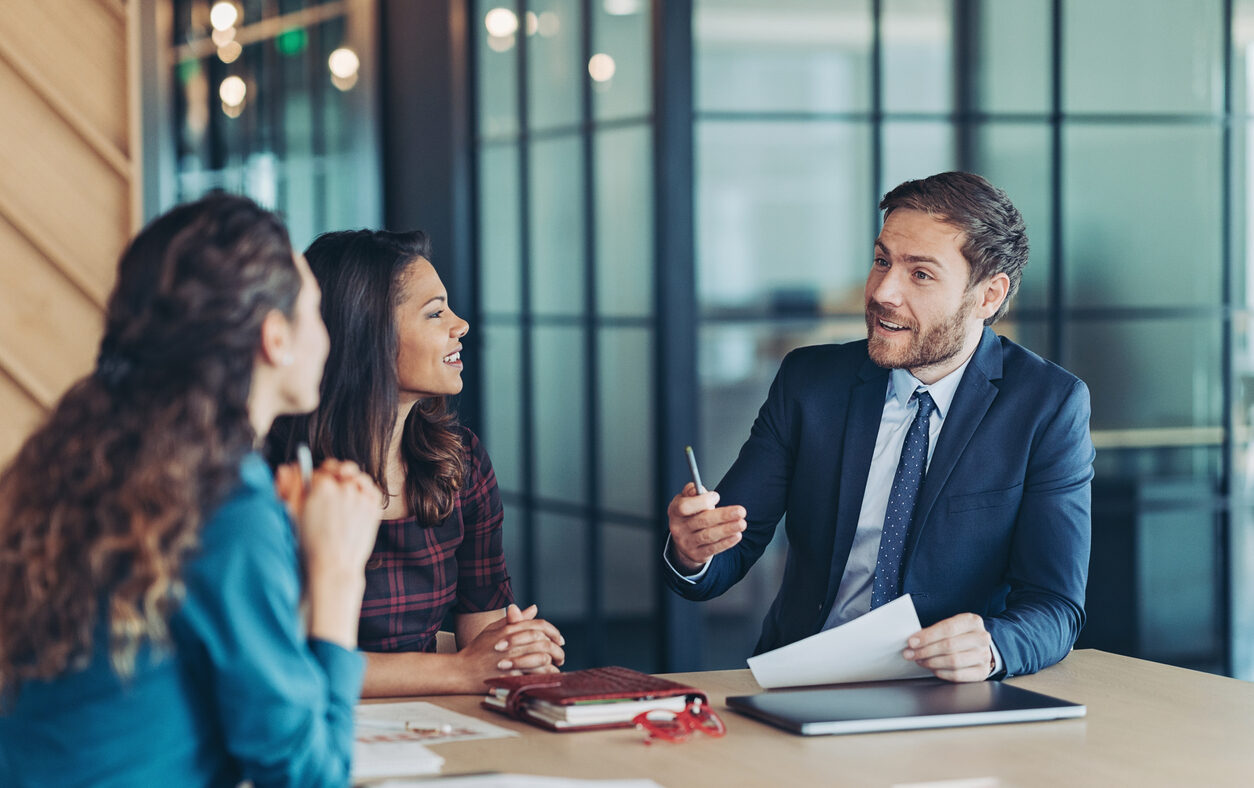 Group of business persons during a meeting in the office