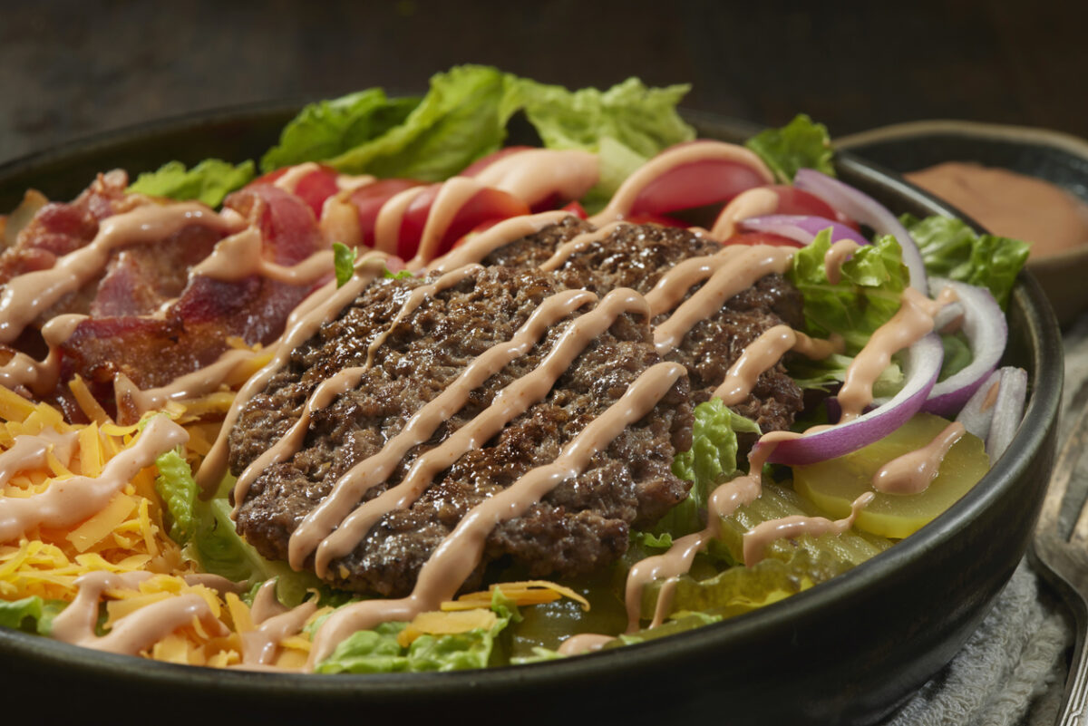 Burger salad