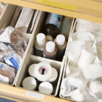 Drawer of medical supplies