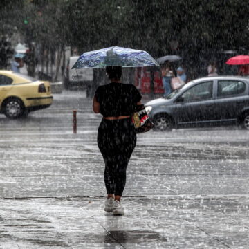Στιγμιότυπο από το κέντρο της Αθήνας