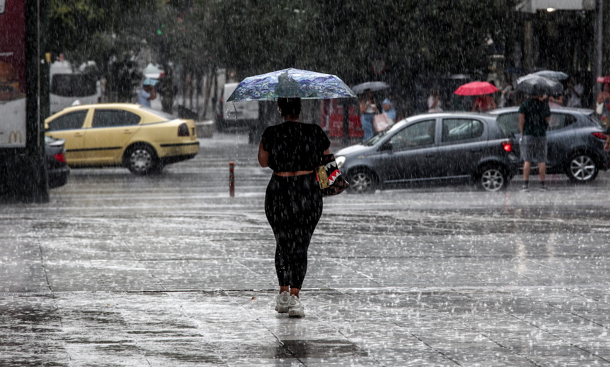 Στιγμιότυπο από το κέντρο της Αθήνας