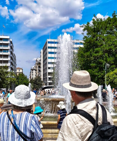 τουρίστες στην Αθήνα
