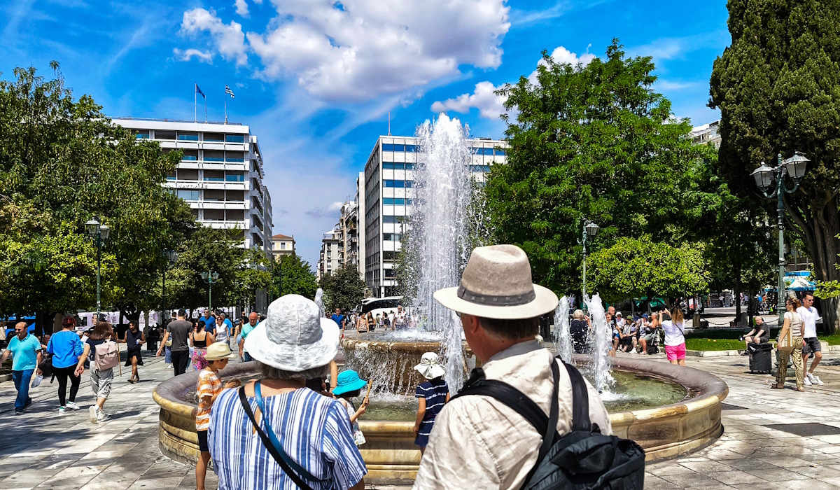 τουρίστες στην Αθήνα