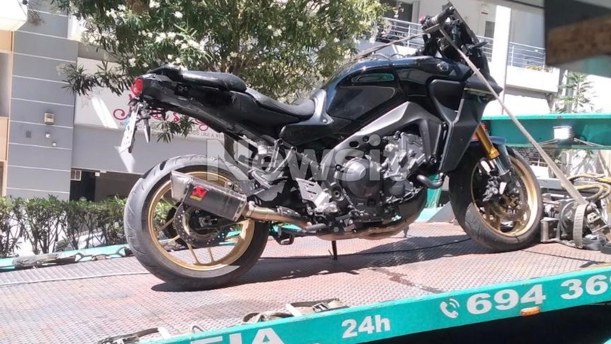 Η μηχανή που ενεπλάκη στο τροχαίο στημν Καισαριανή