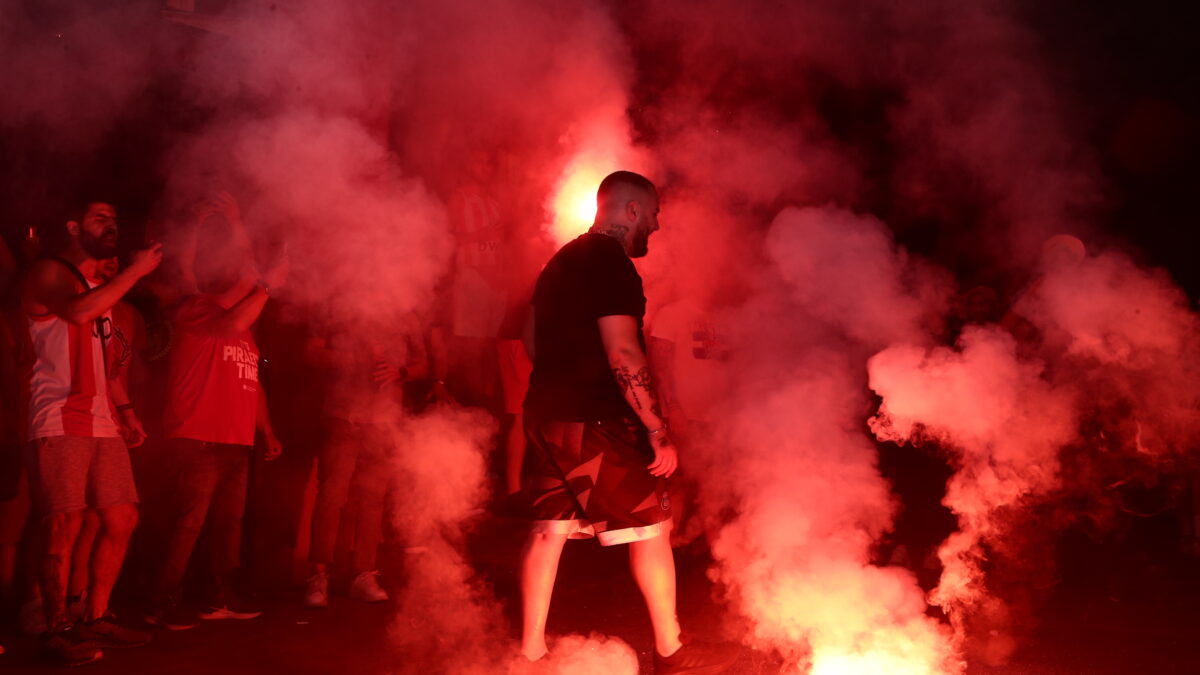 Η υποδοχή της ομάδας του Ολυμπιακού στο ΣΕΦ (ΑΡΓΥΡΩ ΑΝΑΣΤΑΣΙΟΥ