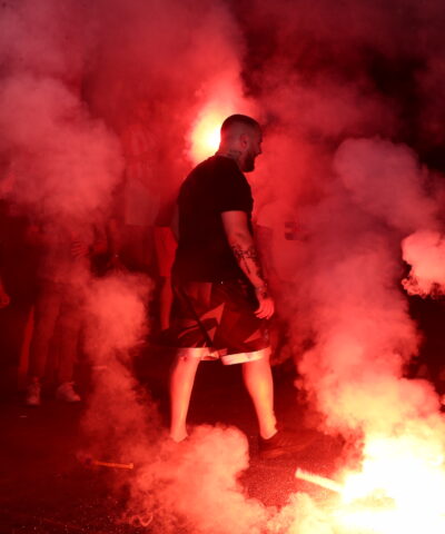 Η υποδοχή της ομάδας του Ολυμπιακού στο ΣΕΦ (ΑΡΓΥΡΩ ΑΝΑΣΤΑΣΙΟΥ