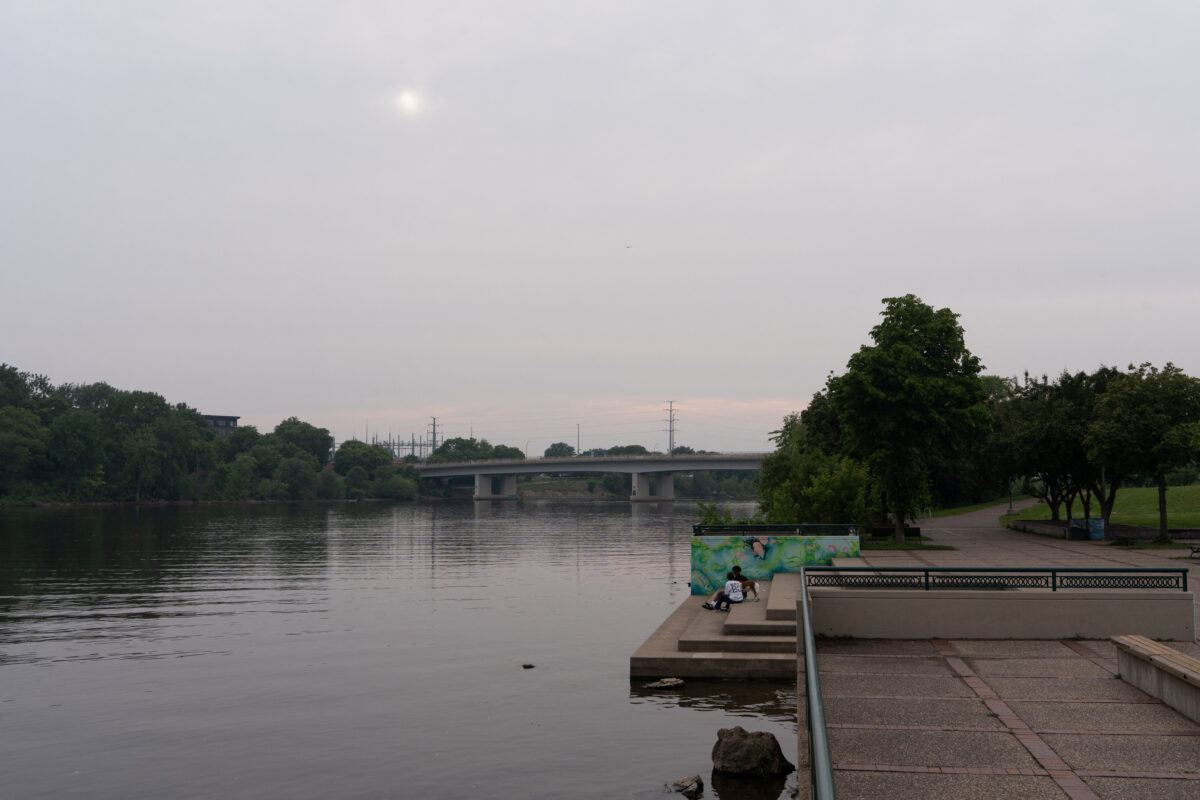 In Minneapolis the smoke from the fires in Canada