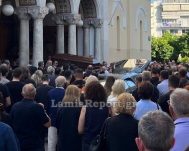 Η κηδεία του αντιδημάρχου Λαμιέων, που σκοτώθηκε σε τροχαίο