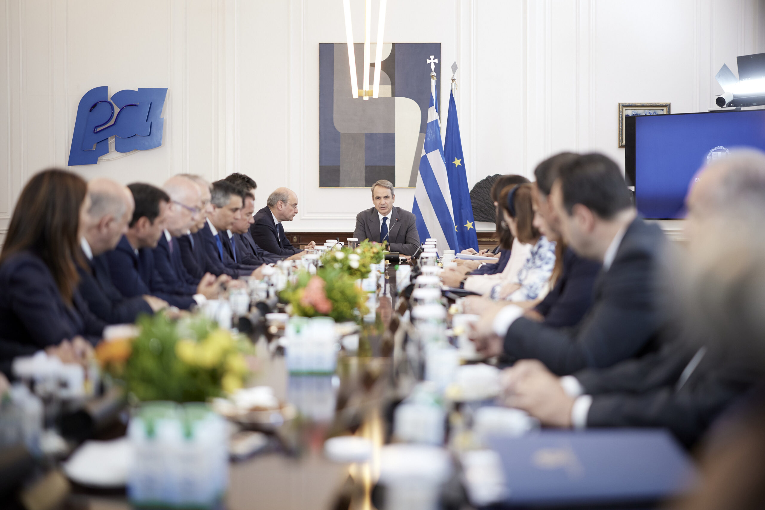Το Υπουργικό Συμβούλιο υπό τον Πρωθυπουργό, Κυριάκο Μητσοτάκη