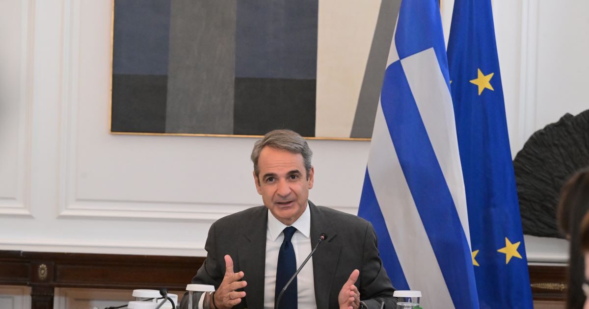 Ο Κυριάκος Μητσοτάκης στο υπουργικό συμβούλιο