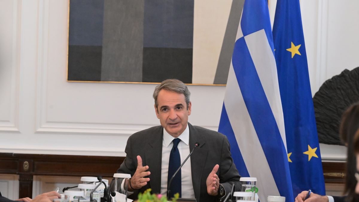 Ο Κυριάκος Μητσοτάκης στο υπουργικό συμβούλιο