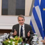 Ο Κυριάκος Μητσοτάκης στο υπουργικό συμβούλιο