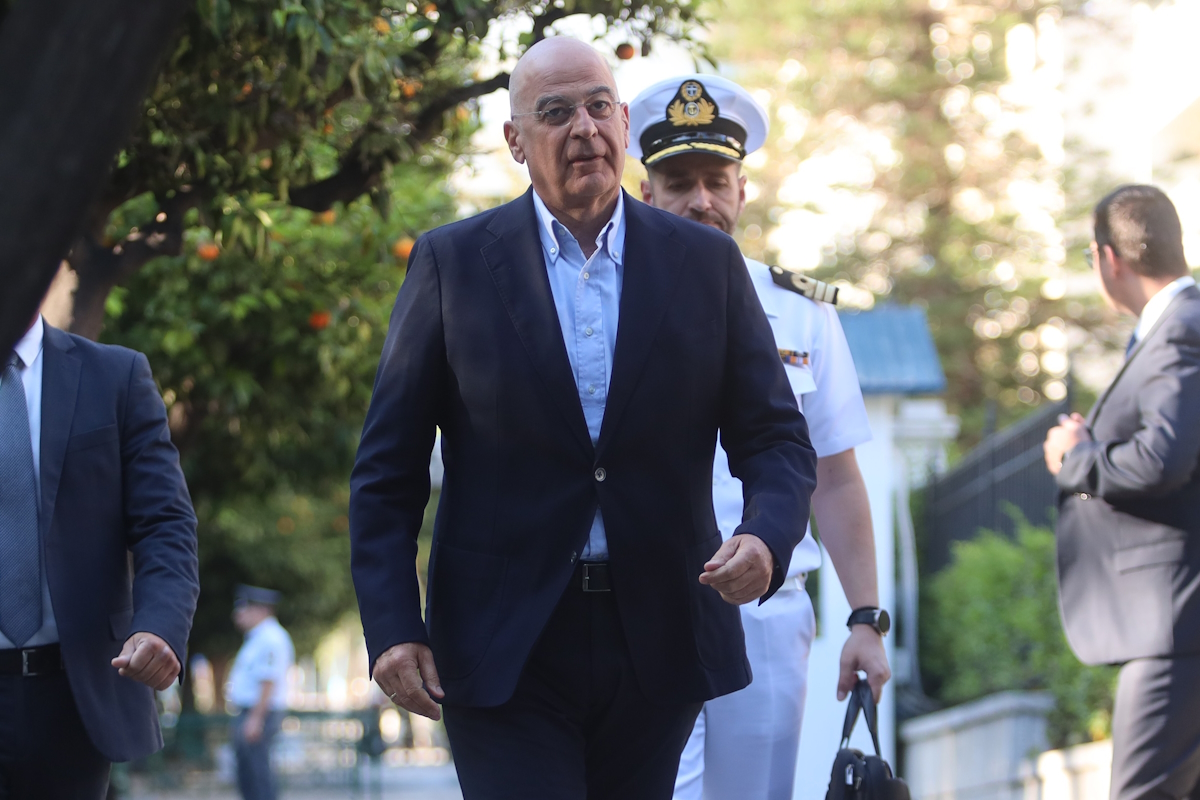 Ο Υπουργός Εθνικής Άμυνας, Νίκος Δένδιας προσέρχεται στο ΚΥΣΕΑ