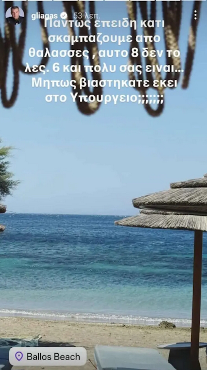 Η ανάρτηση του Γιώργου Λιάγκα