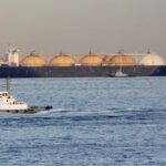 Ένα δεξαμενόπλοιο LNG