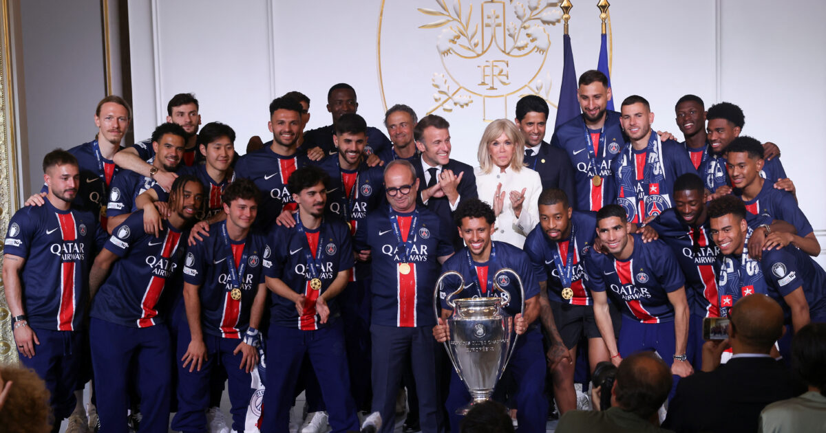Macron couple welcomed Paris Saint -Germain: You won the Champions League in a wonderful way