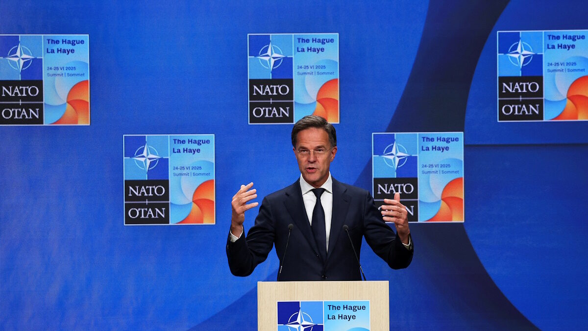 NATO Secretary General Mark Rutte speaks during a press conference at a NATO summit in The Hague, Netherlands June 25, 2025.