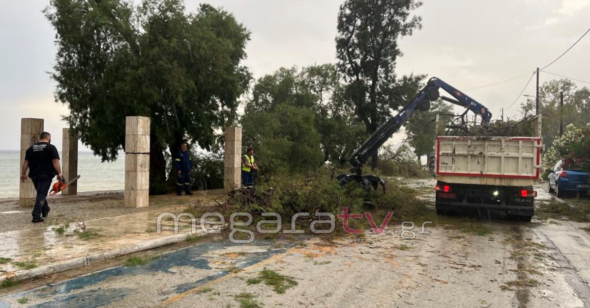 Κακοκαιρία στα Μέγαρα