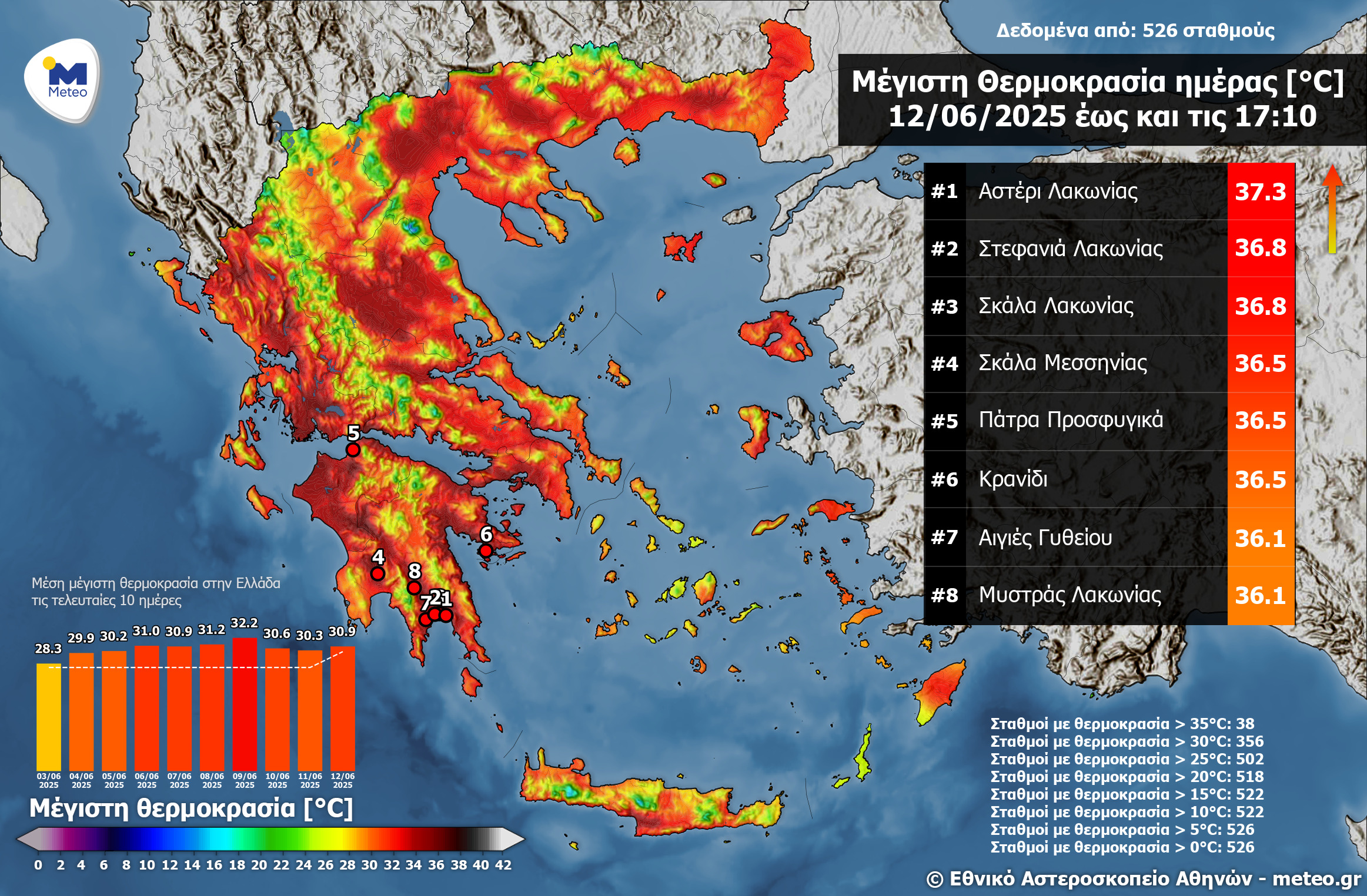 Χάρτης meteo