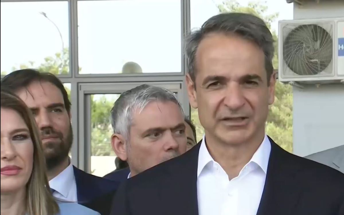 Ο Κυριάκος Μητσοτάκης στο ΚΕΠΑ Γαλατσίου