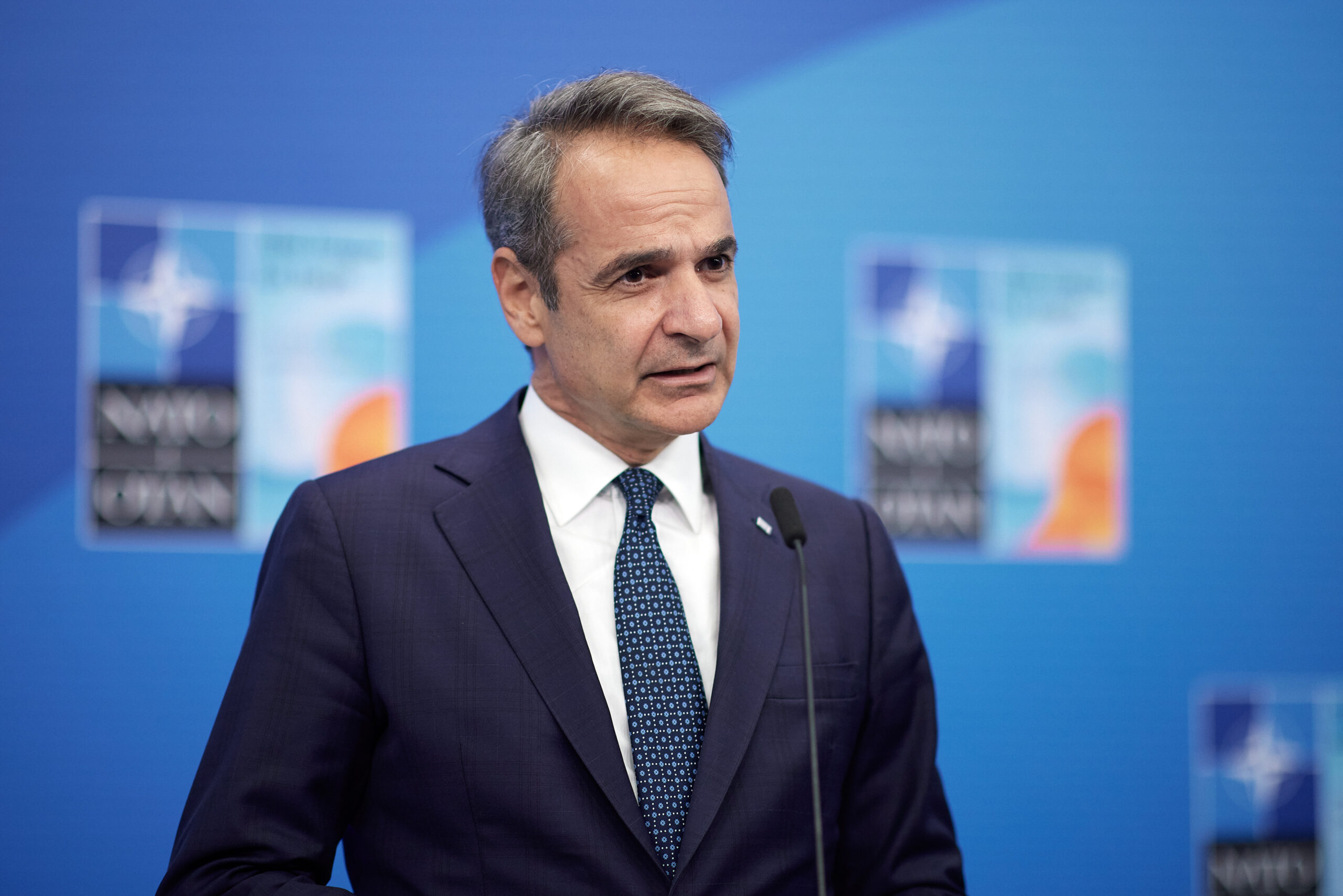 Ο Πρωθυπουργός Κυριάκος Μητσοτάκης στην Σύνοδο Κορυφής του ΝΑΤΟ, στην Χάγη, Τετάρτη 25 Ιουνίου 2025. 
(ΔΗΜΗΤΡΗΣ ΠΑΠΑΜΗΤΣΟΣ
