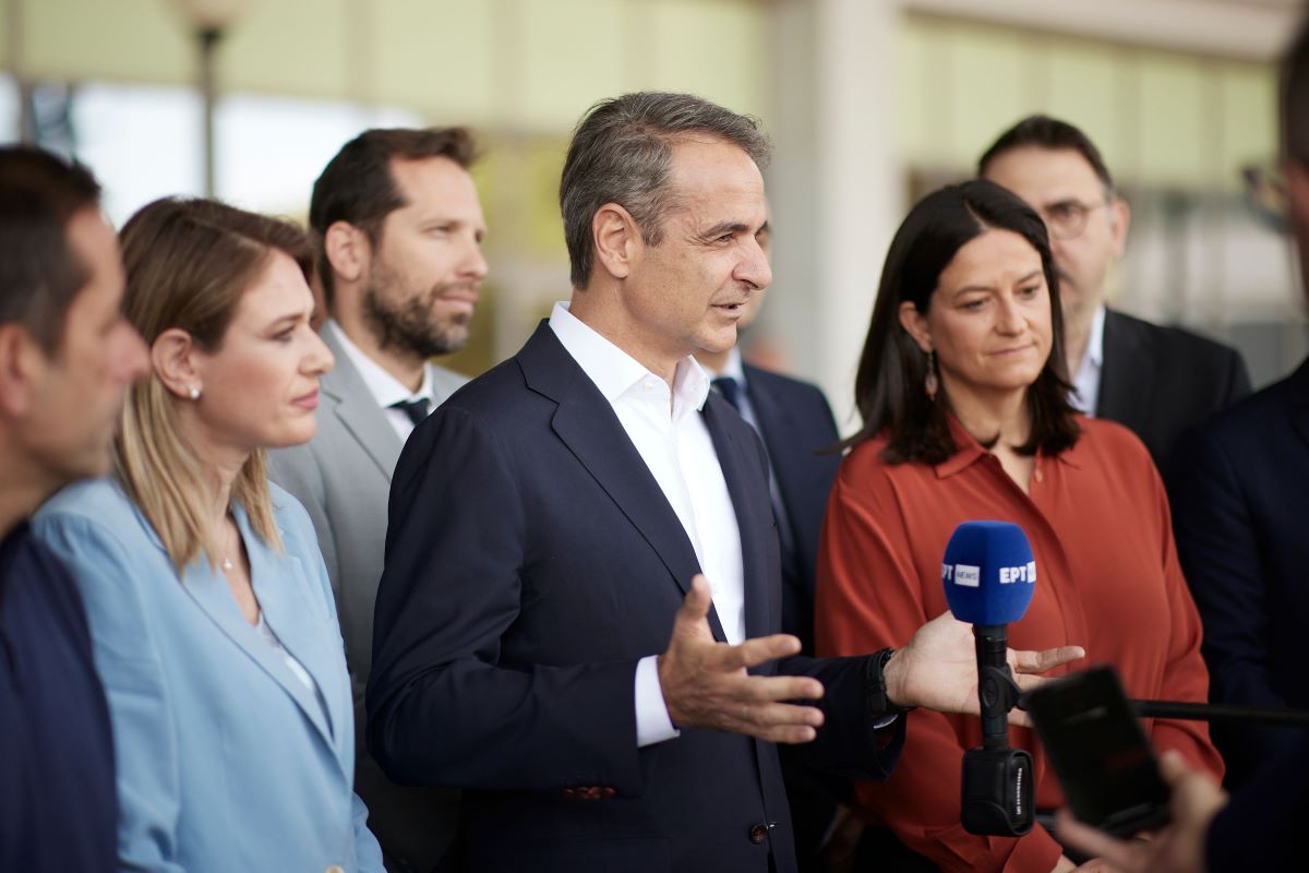 Κυριάκος Μητσοτάκης και Νίκη Κεραμέως στο ΚΕΠΑ Γαλατσίου