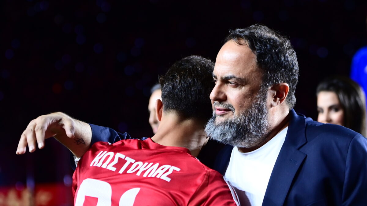 Ο Βαγγέλης Μαρινάκης με τον Μπάμπη Κωστούλα